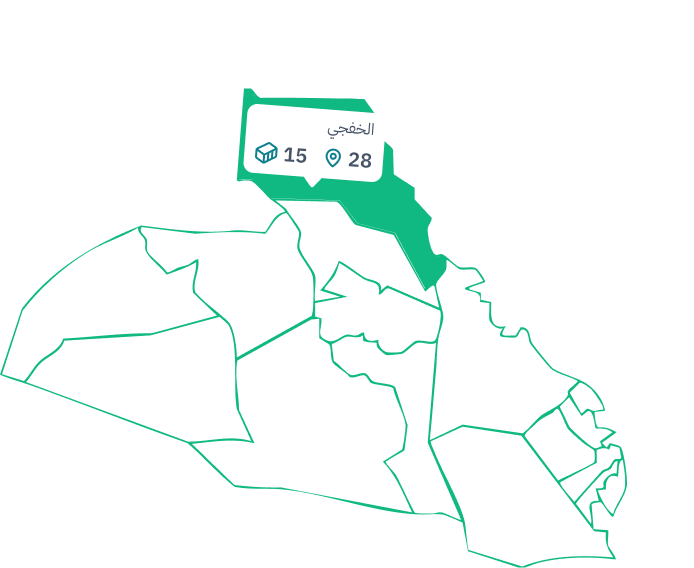 خريطة المنطقة الشرقية